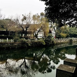 村口的那个背影