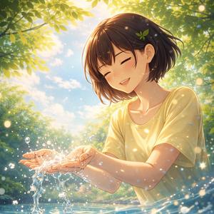 春の水しぶき (Spring Water Splash)
