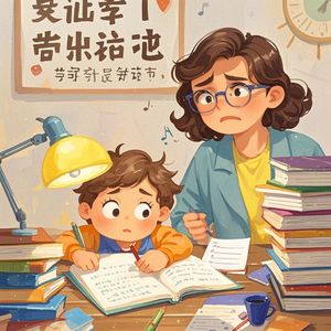 辅导作业的烦恼