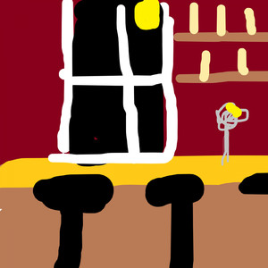 ワイングラスに落ちた月