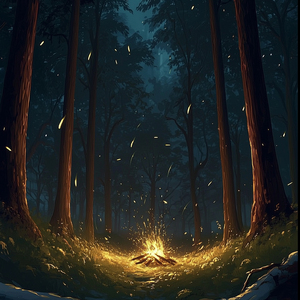 Falling Embers (with rain)