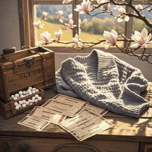 旧毛衣上的阳光