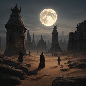 神々が見上げた月