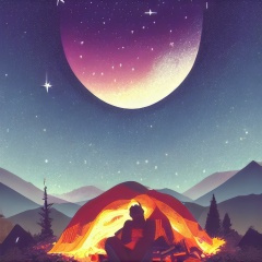 想摘下小星星送给你