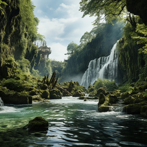 Viaje Pacífico Del Riachuelo Místico