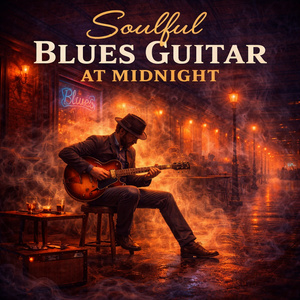 Soulful Blues Guitar at Midnight