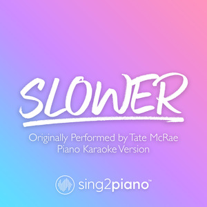 slower (Originally Performed by Tate McRae) (Piano Karaoke Version)