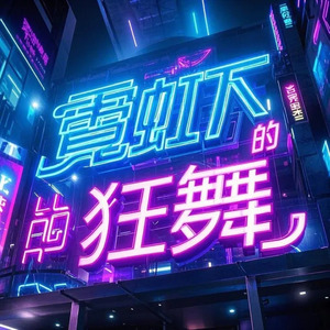 霓虹下的狂舞DJ