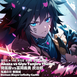 Akaza vs Giyu Tanjiro Theme Demon Slayer infinity Castle아카자 vs 기유 탄지로 귀멸의 칼날 무한성猗窩座vs 冨岡義勇 炭治郎 鬼滅の刃 無限城