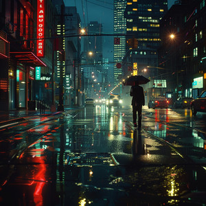 Llovizna Con Pacíficos Golpes De Lluvia