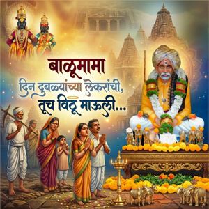 बाळूमामा दिन दुबळ्यांच्या लेकरांची, तूच विठू माऊली...
