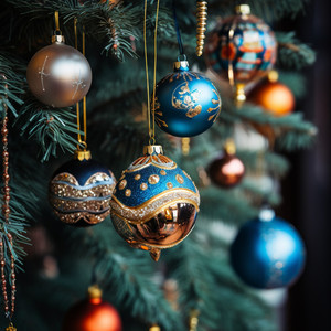 Merry Christmas Music in Shining Gold