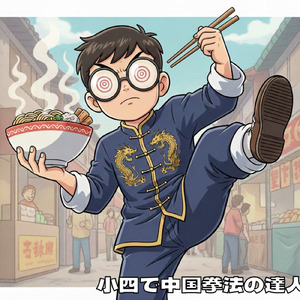 小四で中国拳法の達人