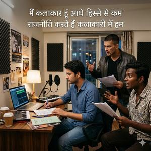 मैं कलाकार हूं आधे हिस्से से कम राजनीति करते हैं कलाकारी में हम