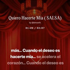 Quiero Hacerte Mía (SALSA)