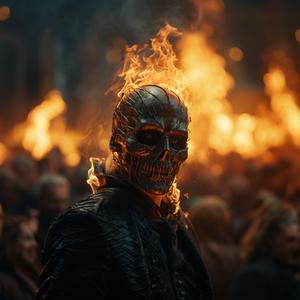 Jeune adolescent cramé