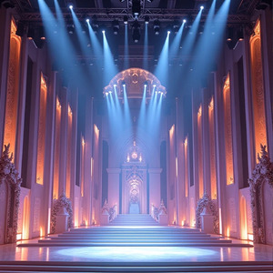 ランウェイに映る光のライン