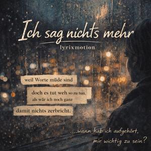 Ich sag nichts mehr