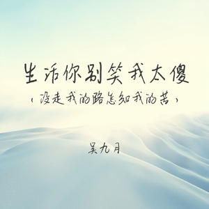 生活你别笑我太傻(没走我的路怎知我的苦)