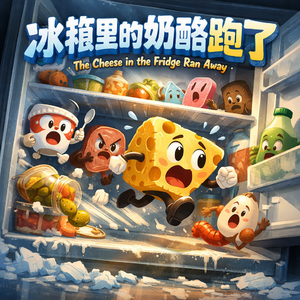 冰箱里的奶酪跑了
