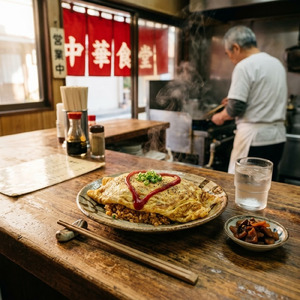 町中華屋のオムライス