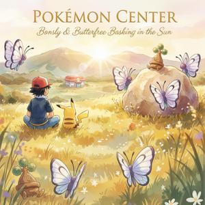 Bonsly and Butterfree basking in the sun (Pokemon Center) (Rock Version)
