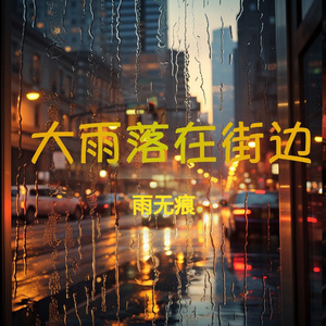 大雨落在街边