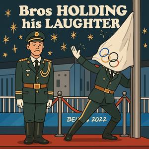 Bros HOLDING his LAUGHTER