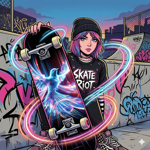 Pop Punk Skater Girl