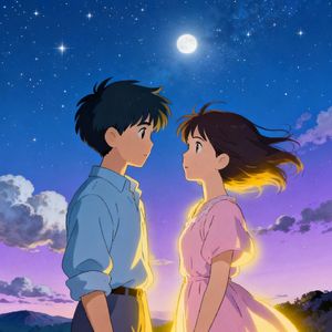 星空下的我和你