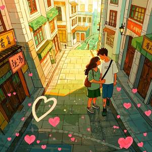 草莓牛奶与糖果雨