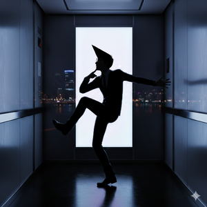 残念！このエレベーター1人乗りなんだ by のにのに[Noni Noni]