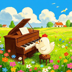 催眠小鸡声钢琴声：农场、晨光、梦幻