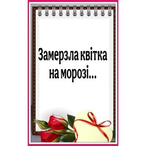 ЗАМЕРЗЛА КВІТКА