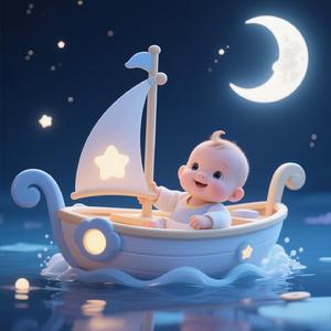 宝宝的月光船 (心跳声+羊水流动声+子宫声效+宝宝摇篮曲)