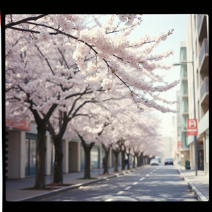 春の嵐の後、静寂が残る