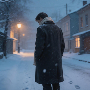 飘雪冬日的悲伤