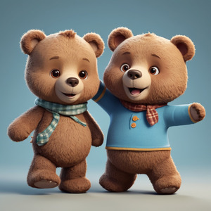 Little Bear and Friend's alwyas together