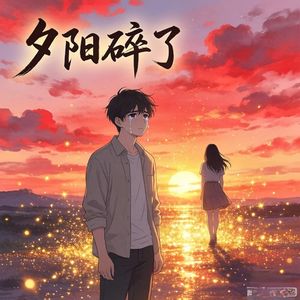 夕阳碎了