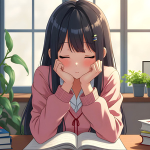 노을 속에 닿은 너의 미소