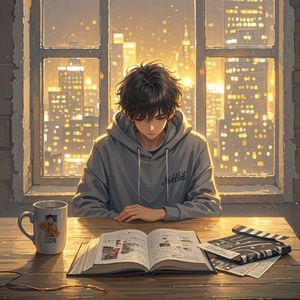 窗边的灯火-鱼渔