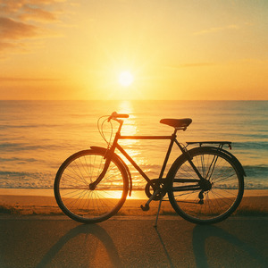 朝の輝きに目を細めて