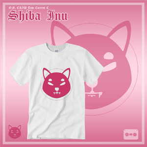 SHIBA INU Pincc Logo White T (#ScrewedNChopped)
