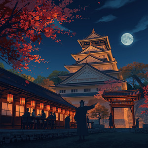 月下の江戸城、秋の宴