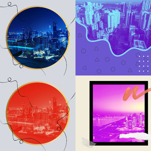 一尘不染夜间时间印象数