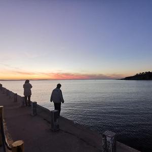 the Sea,the Wind,the Sunset