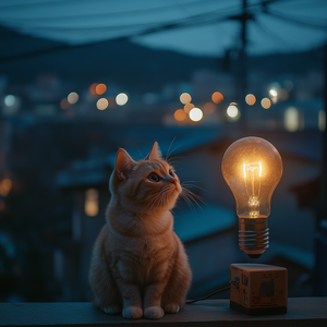 cat (부뚜막에 올라간 고양이)