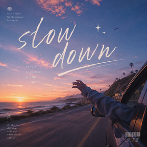 slow down（放慢脚步）