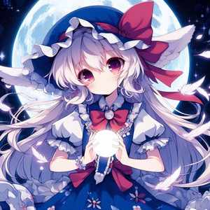 月影に舞う兎