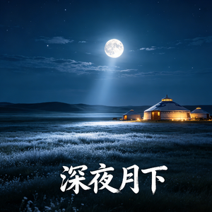 深夜月下